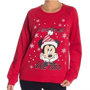 I Woke Up Like This Minnie Mouse Sweatshirt sz S
